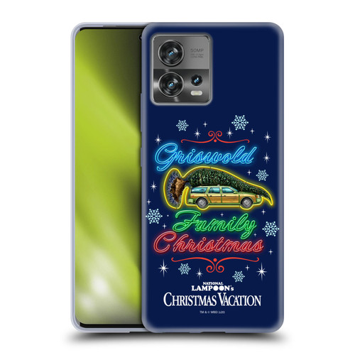 National Lampoon's Christmas Vacation Graphics Neon Lights Soft Gel Case for Motorola Moto Edge 30 Fusion