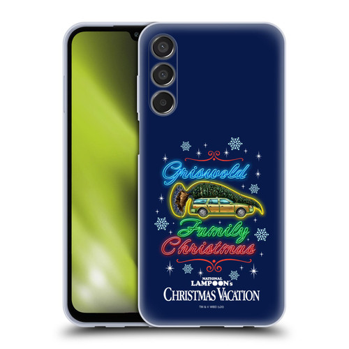 National Lampoon's Christmas Vacation Graphics Neon Lights Soft Gel Case for Samsung Galaxy M15/F15 5G