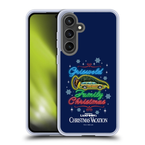National Lampoon's Christmas Vacation Graphics Neon Lights Soft Gel Case for Samsung Galaxy S24 FE