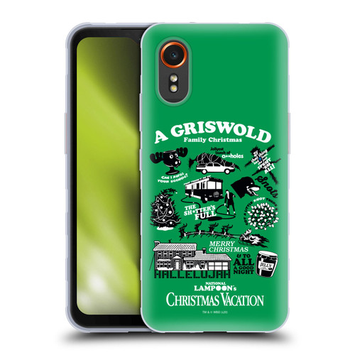 National Lampoon's Christmas Vacation Graphics Griswold Family Soft Gel Case for Samsung Galaxy Xcover7 5G