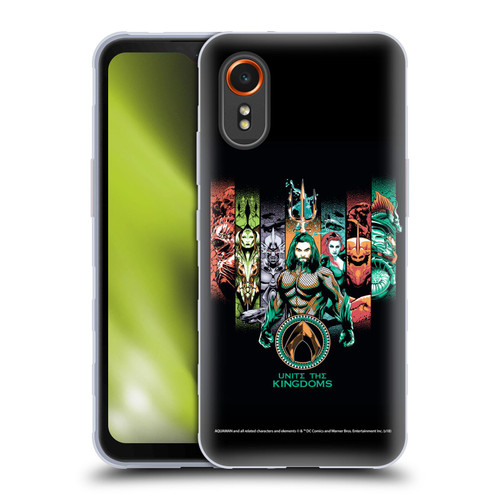 Aquaman Movie Graphics Unite The Kingdoms Soft Gel Case for Samsung Galaxy Xcover7 5G