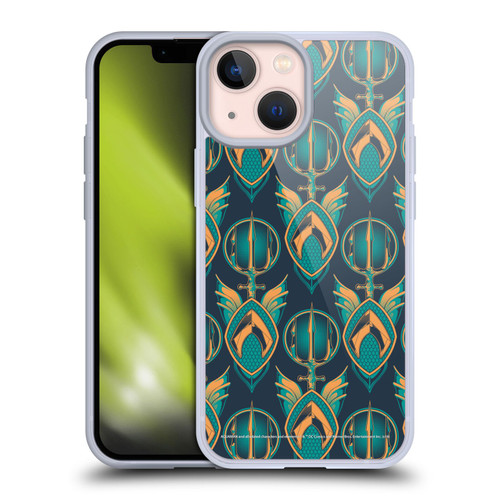 Aquaman Movie Logo Pattern Soft Gel Case for Apple iPhone 13 Mini
