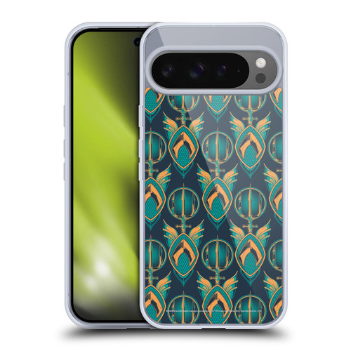 Aquaman Movie Logo Pattern Soft Gel Case for Google Pixel 9 Pro XL