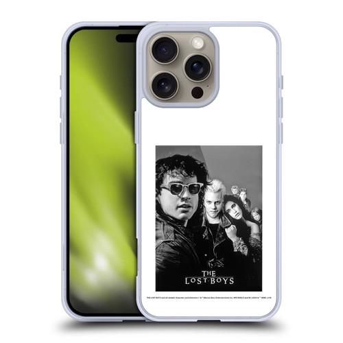 The Lost Boys Characters Poster Black And White Soft Gel Case for Apple iPhone 16 Pro Max