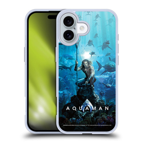 Aquaman Movie Posters Marine Telepathy Soft Gel Case for Apple iPhone 16