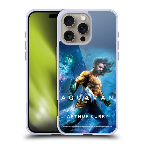 Aquaman Movie Posters Arthur Curry Soft Gel Case for Apple iPhone 16 Pro Max