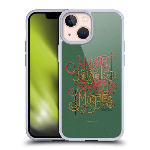 Fantastic Beasts The Crimes Of Grindelwald Art Nouveau Muggles Soft Gel Case for Apple iPhone 13 Mini