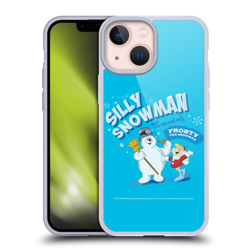 Frosty the Snowman Movie Key Art Silly Snowman Soft Gel Case for Apple iPhone 13 Mini