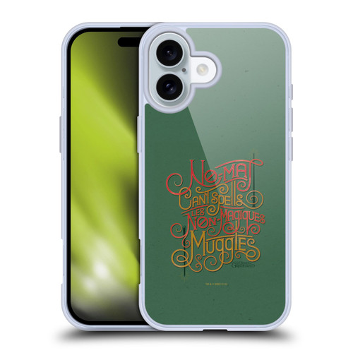 Fantastic Beasts The Crimes Of Grindelwald Art Nouveau Muggles Soft Gel Case for Apple iPhone 16