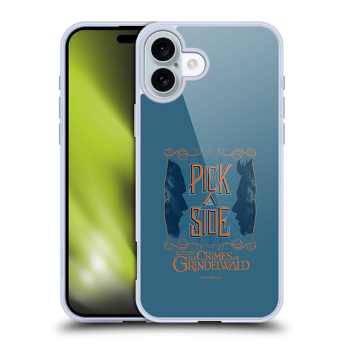 Fantastic Beasts The Crimes Of Grindelwald Art Nouveau Pick A Side Soft Gel Case for Apple iPhone 16 Plus