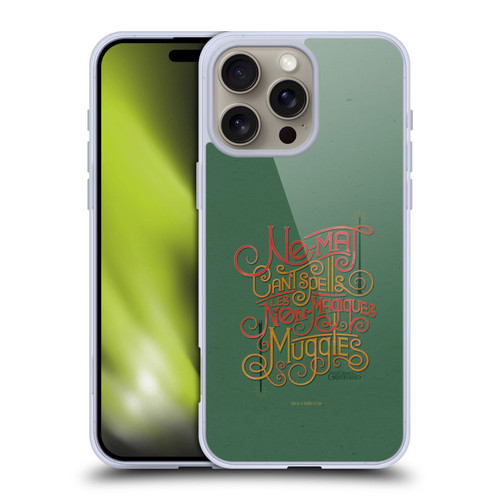 Fantastic Beasts The Crimes Of Grindelwald Art Nouveau Muggles Soft Gel Case for Apple iPhone 16 Pro Max