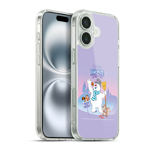 Frosty the Snowman Movie Key Art Favorite Snowman Soft Gel Case for Apple iPhone 16 Plus & MagSafe