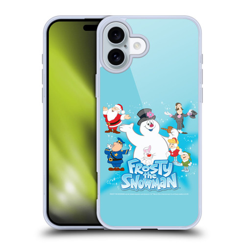 Frosty the Snowman Movie Key Art Group Soft Gel Case for Apple iPhone 16 Plus