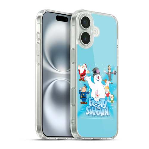 Frosty the Snowman Movie Key Art Group Soft Gel Case for Apple iPhone 16 Plus & MagSafe