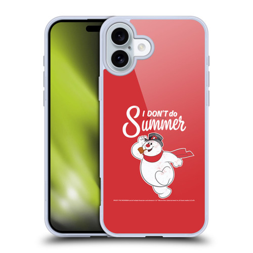 Frosty the Snowman Movie Key Art I Don't Do Summer Soft Gel Case for Apple iPhone 16 Plus