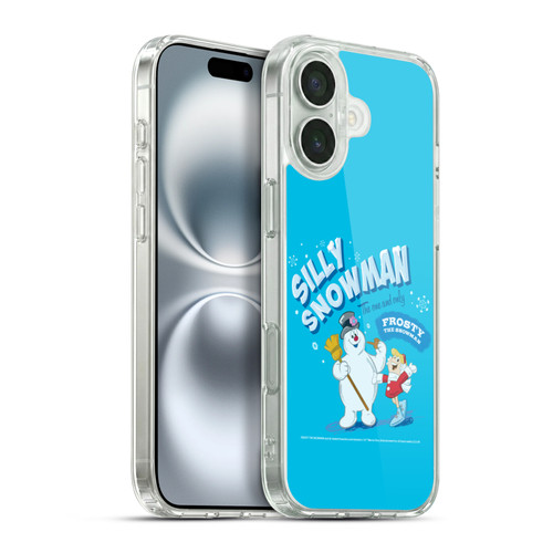 Frosty the Snowman Movie Key Art Silly Snowman Soft Gel Case for Apple iPhone 16 Plus & MagSafe