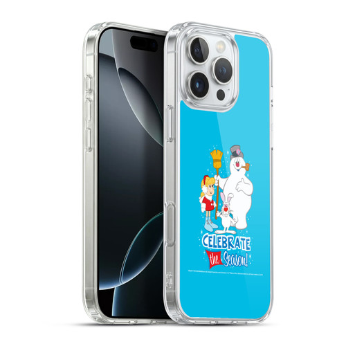 Frosty the Snowman Movie Key Art Celebrate Soft Gel Case for Apple iPhone 16 Pro Max & MagSafe