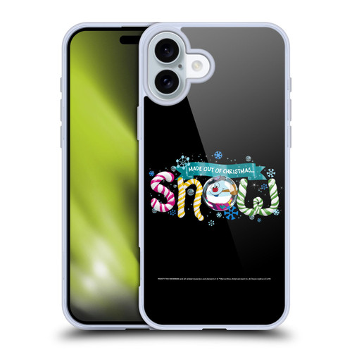 Frosty the Snowman Movie Key Art Snow Soft Gel Case for Apple iPhone 16 Plus