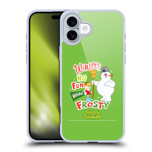 Frosty the Snowman Movie Key Art Winters Soft Gel Case for Apple iPhone 16 Plus