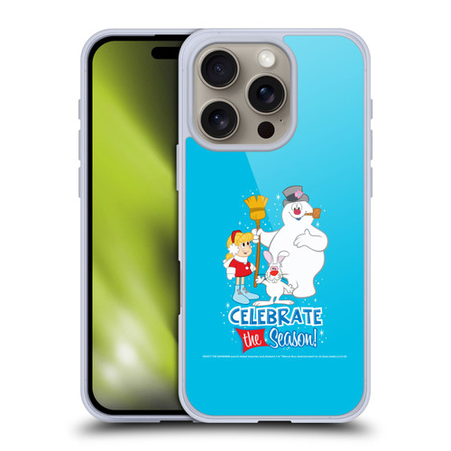 Frosty the Snowman Movie Key Art Celebrate Soft Gel Case for Apple iPhone 16 Pro
