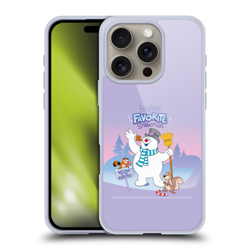 Frosty the Snowman Movie Key Art Favorite Snowman Soft Gel Case for Apple iPhone 16 Pro