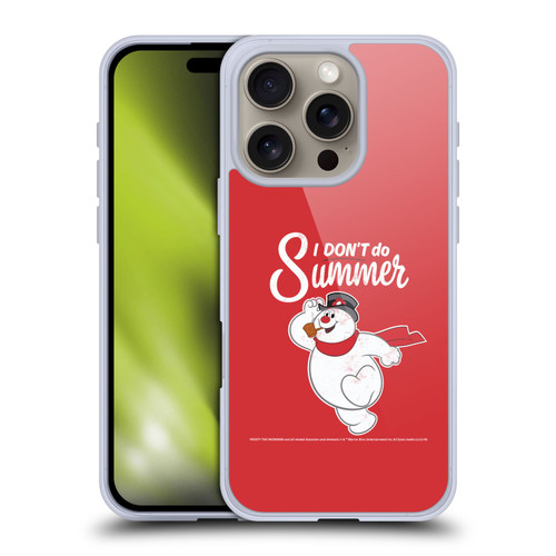 Frosty the Snowman Movie Key Art I Don't Do Summer Soft Gel Case for Apple iPhone 16 Pro