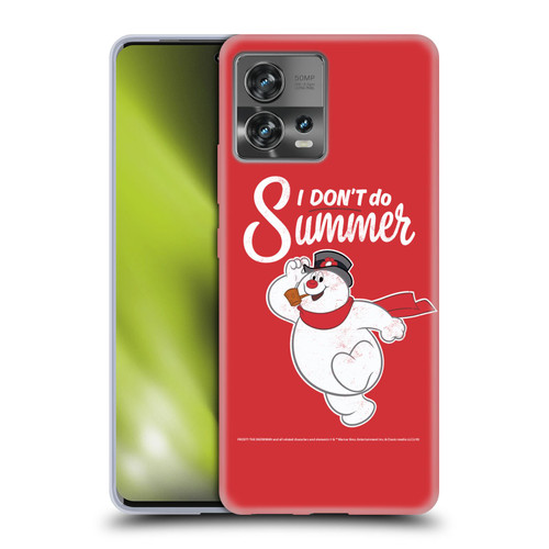 Frosty the Snowman Movie Key Art I Don't Do Summer Soft Gel Case for Motorola Moto Edge 30 Fusion