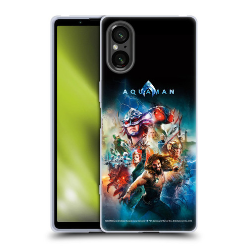Aquaman Movie Posters Kingdom United Soft Gel Case for Sony Xperia 5 V 5G