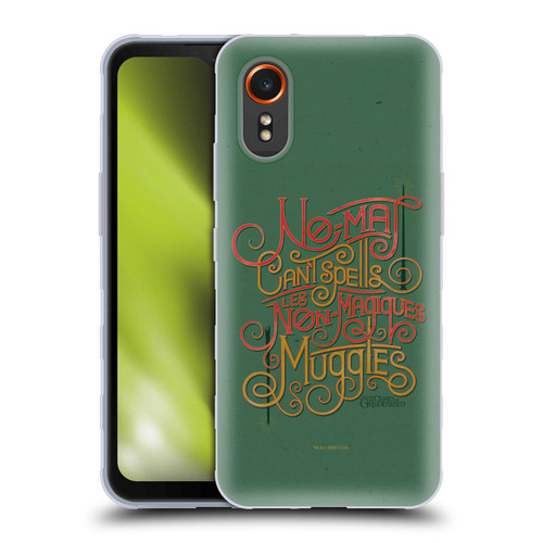 Fantastic Beasts The Crimes Of Grindelwald Art Nouveau Muggles Soft Gel Case for Samsung Galaxy Xcover7 5G