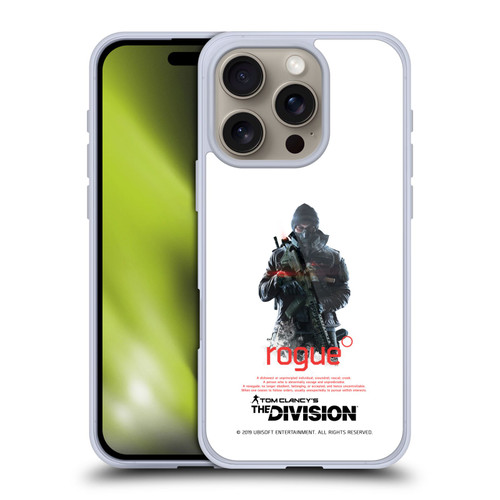 Tom Clancy's The Division Dark Zone Rouge 2 Soft Gel Case for Apple iPhone 16 Pro