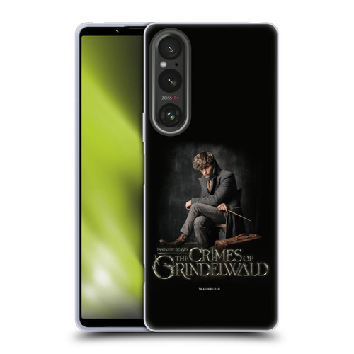 Fantastic Beasts The Crimes Of Grindelwald Character Art Newt Sitting Soft Gel Case for Sony Xperia 1 V 5G