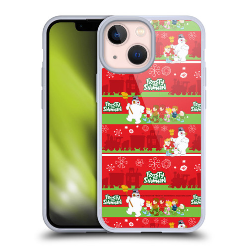 Frosty the Snowman Movie Patterns Pattern 1 Soft Gel Case for Apple iPhone 13 Mini
