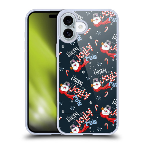 Frosty the Snowman Movie Patterns Pattern 7 Soft Gel Case for Apple iPhone 16 Plus