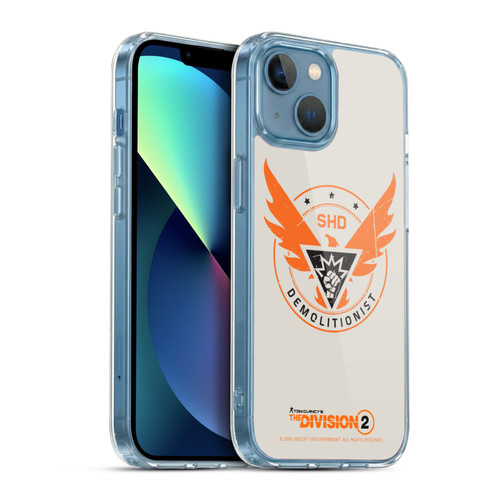 Tom Clancy's The Division 2 Logo Art Demolitionist Soft Gel Case for Apple iPhone 13 Mini & MagSafe