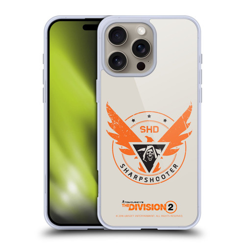 Tom Clancy's The Division 2 Logo Art Sharpshooter Soft Gel Case for Apple iPhone 16 Pro Max