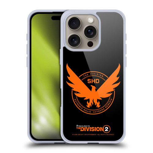 Tom Clancy's The Division 2 Logo Art Phoenix Soft Gel Case for Apple iPhone 16 Pro