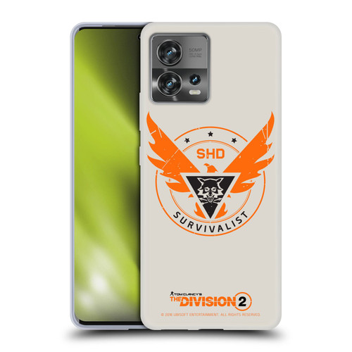 Tom Clancy's The Division 2 Logo Art Survivalist Soft Gel Case for Motorola Moto Edge 30 Fusion