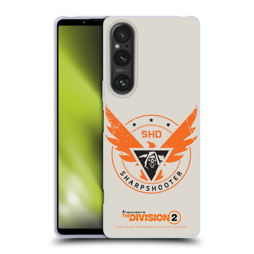 Tom Clancy's The Division 2 Logo Art Sharpshooter Soft Gel Case for Sony Xperia 1 V 5G