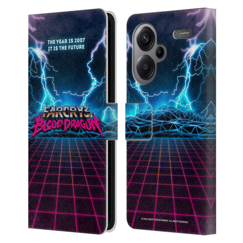 Far Cry 3 Blood Dragon Key Art Logo Leather Book Wallet Case Cover For Xiaomi Redmi Note 13 Pro Plus 5G