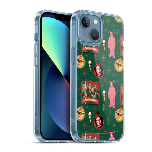 A Christmas Story Composed Art Alfie Family Pattern Soft Gel Case for Apple iPhone 13 Mini & MagSafe