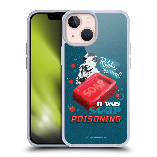 A Christmas Story Composed Art Alfie Soap Soft Gel Case for Apple iPhone 13 Mini