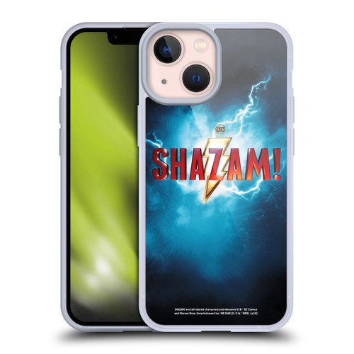 Shazam! 2019 Movie Logos Poster Soft Gel Case for Apple iPhone 13 Mini