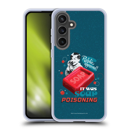 A Christmas Story Composed Art Alfie Soap Soft Gel Case for Samsung Galaxy S24 FE