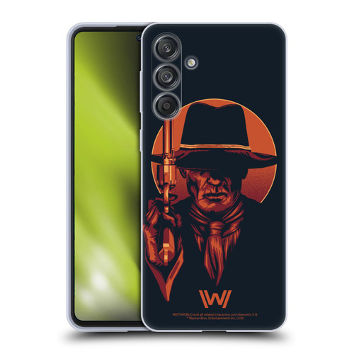 Westworld Graphics Man In Black 2 Soft Gel Case for Samsung Galaxy M55 5G