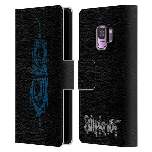 Slipknot We Are Not Your Kind Glitch Logo Leather Book Wallet Case Cover For Samsung Galaxy S9