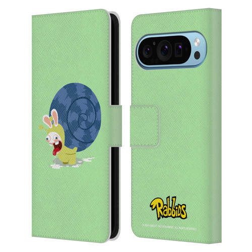Rabbids Costumes Snail Leather Book Wallet Case Cover For Google Pixel 9 / Pixel 9 Pro