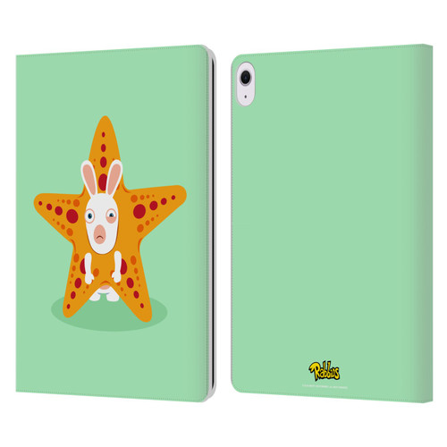 Rabbids Costumes Starfish Leather Book Wallet Case Cover For Apple iPad Air 13 2024