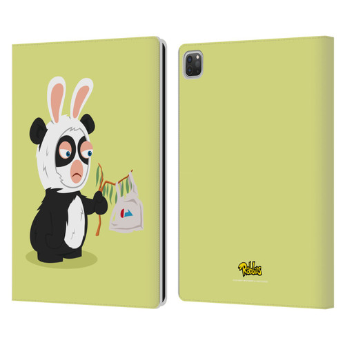 Rabbids Costumes Panda Leather Book Wallet Case Cover For Apple iPad Pro 13 M4 2024