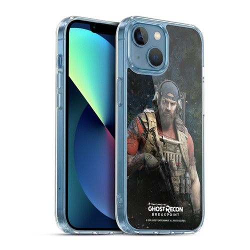 Tom Clancy's Ghost Recon Breakpoint Character Art Logo Soft Gel Case for Apple iPhone 13 Mini & MagSafe