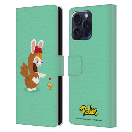 Rabbids Costumes Chicken Leather Book Wallet Case Cover For Apple iPhone 16 Pro Max